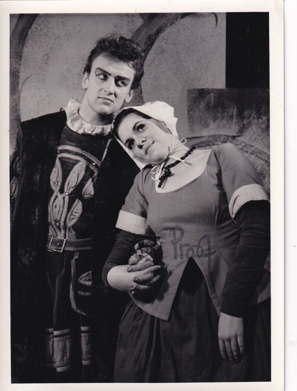 John Thaw playing the role of Mephistopheles in the RADA production of Faust, 1960. (John was 18Years of&nbsp;Age).